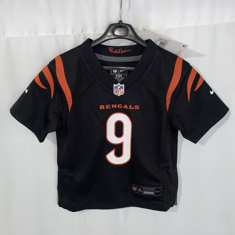 NWT Nike‎ Joe Burrow Cincinnati Bengals Jersey Size 24 Months Toddler Kids 24M